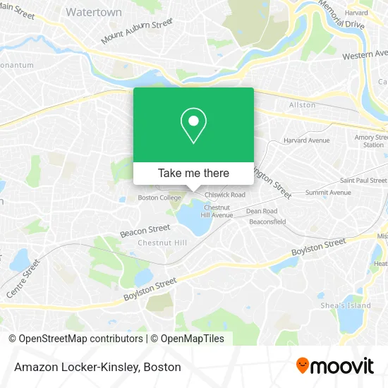 Amazon Locker-Kinsley map