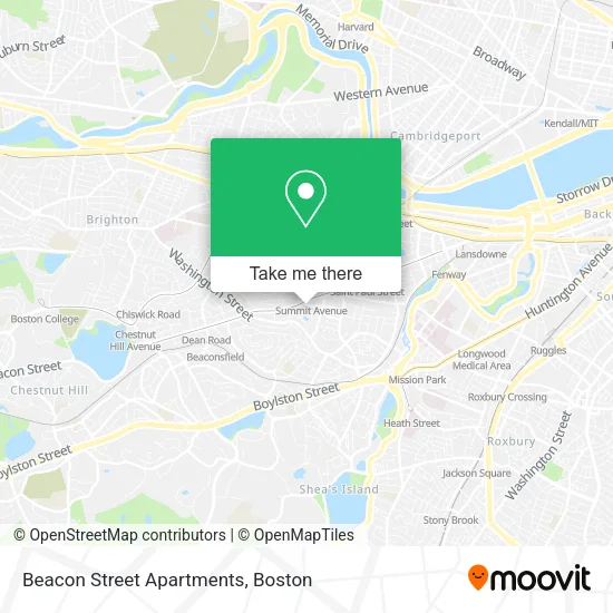Beacon Street Apartments map