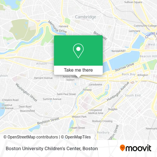 Mapa de Boston University Children's Center