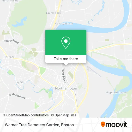 Warner Tree Demeters Garden map