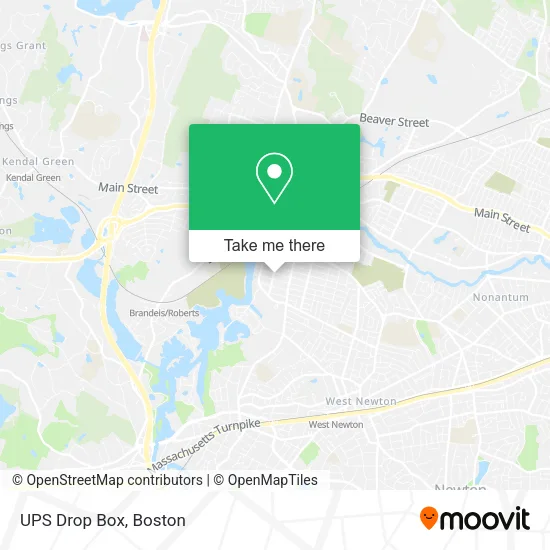 Mapa de UPS Drop Box