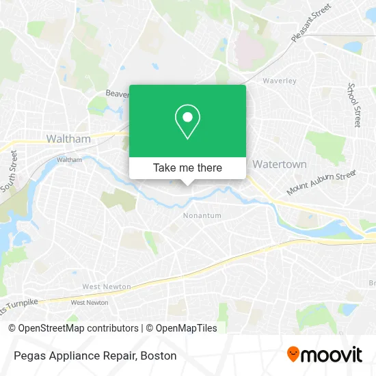 Pegas Appliance Repair map