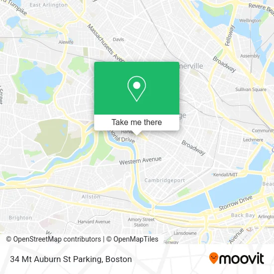34 Mt Auburn St Parking map