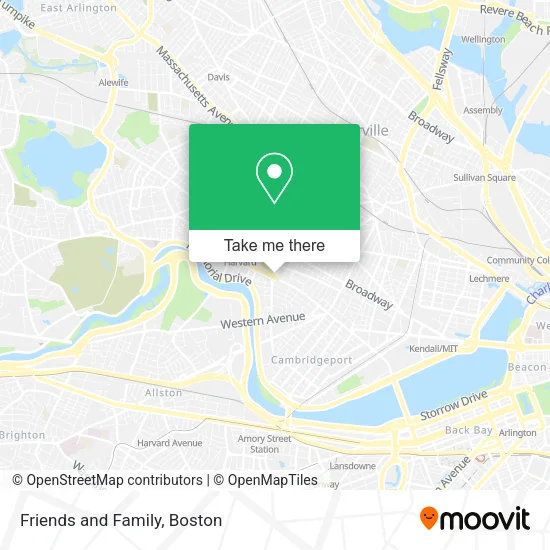 Friends and Family map