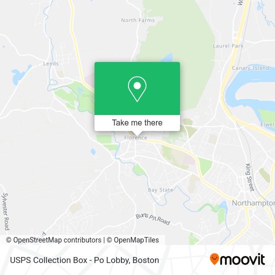 USPS Collection Box - Po Lobby map