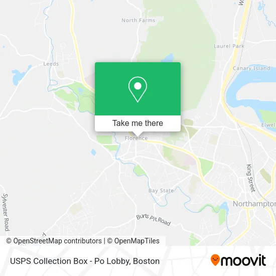 USPS Collection Box - Po Lobby map