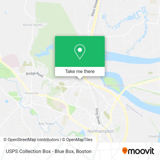 USPS Collection Box - Blue Box map