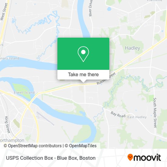 USPS Collection Box - Blue Box map