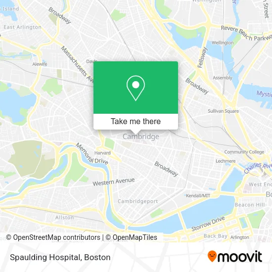 Spaulding Hospital map