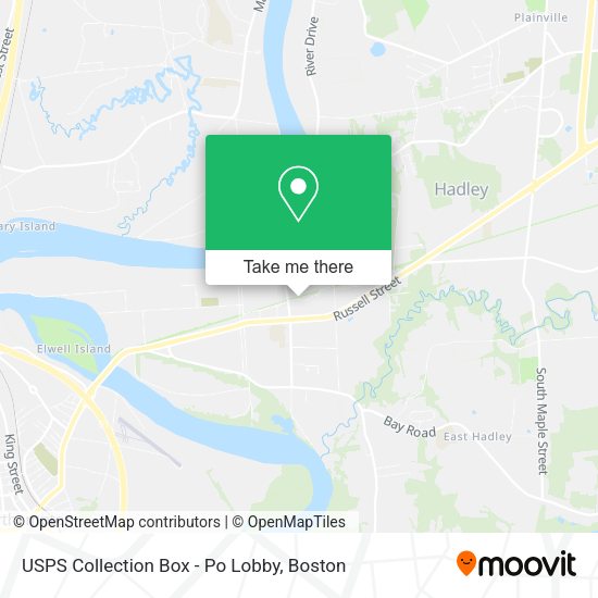 USPS Collection Box - Po Lobby map