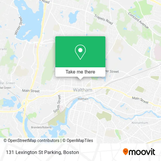 Mapa de 131 Lexington St Parking