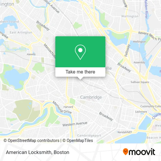 American Locksmith map