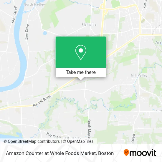 Amazon Counter at Whole Foods Market map