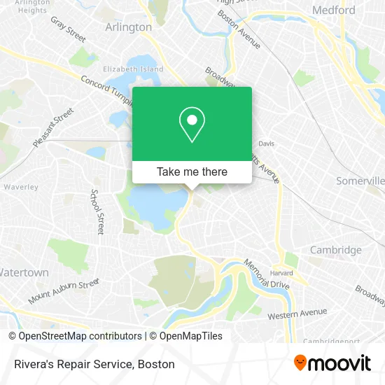 Mapa de Rivera's Repair Service
