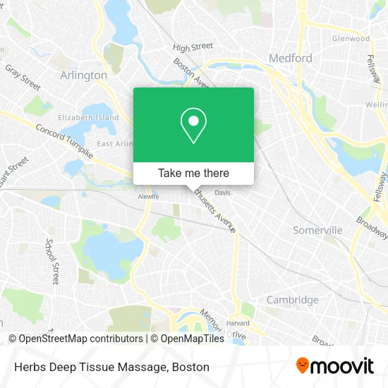Mapa de Herbs Deep Tissue Massage