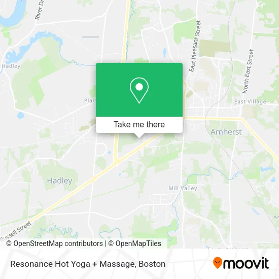 Resonance Hot Yoga + Massage map