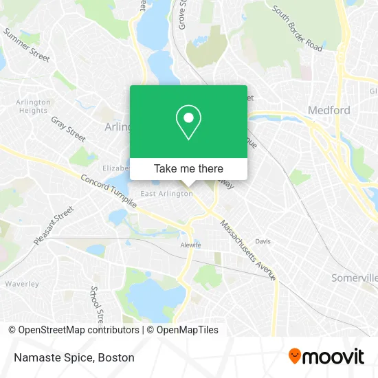 Mapa de Namaste Spice