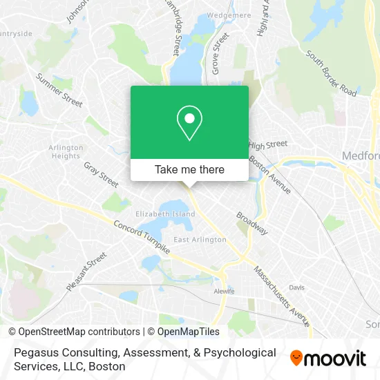 Pegasus Consulting, Assessment, & Psychological Services, LLC map