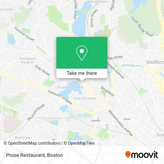 Prose Restaurant map
