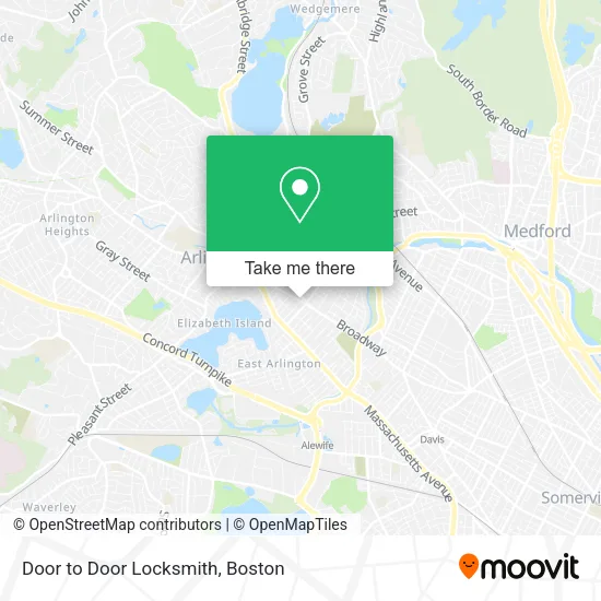 Mapa de Door to Door Locksmith