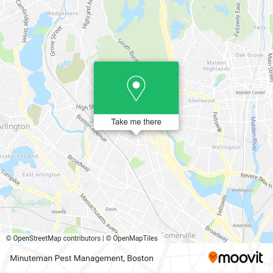 Minuteman Pest Management map