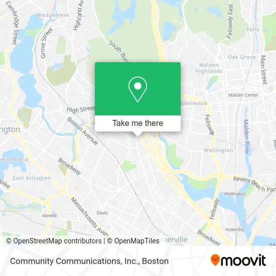 Community Communications, Inc. map