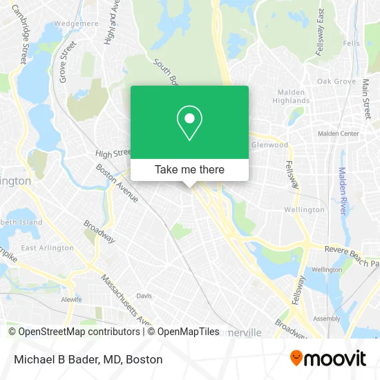 Michael B Bader, MD map