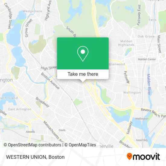 WESTERN UNION map