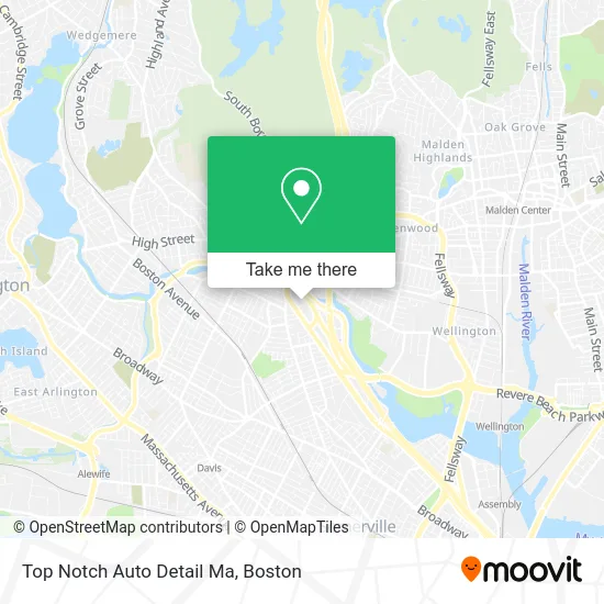 Top Notch Auto Detail Ma map