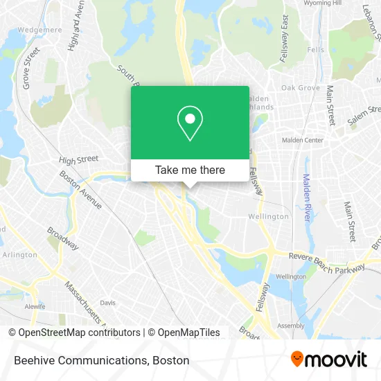 Beehive Communications map