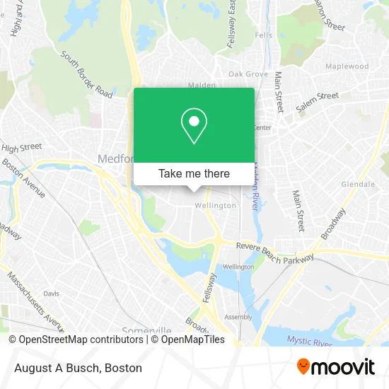 August A Busch map