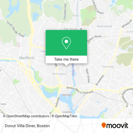 Donut Villa Diner map