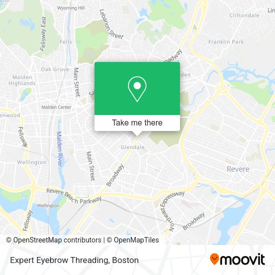 Expert Eyebrow Threading map