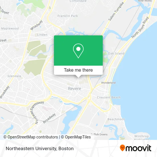 Northeastern University map