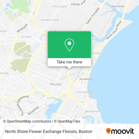 North Shore Flower Exchange Florists map