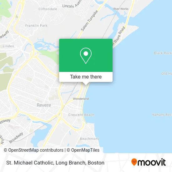 St. Michael Catholic, Long Branch map