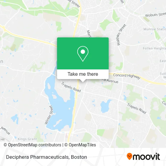 Mapa de Deciphera Pharmaceuticals