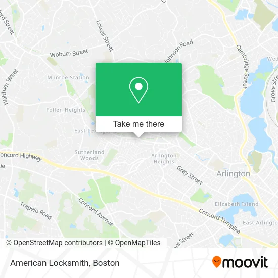 American Locksmith map