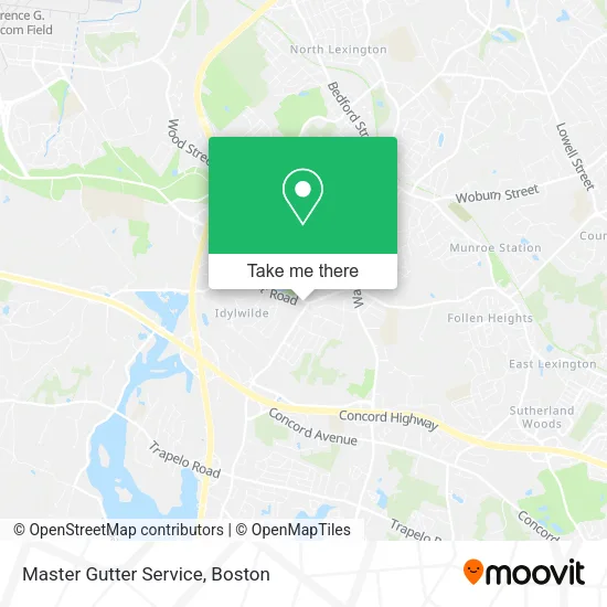 Master Gutter Service map