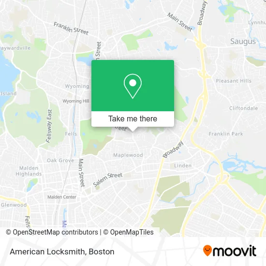 American Locksmith map