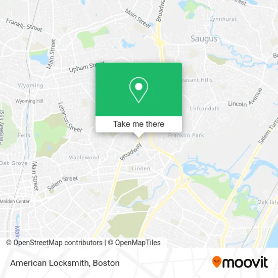 American Locksmith map