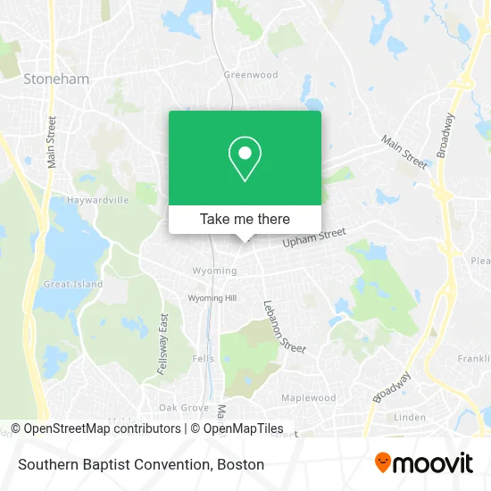 Southern Baptist Convention map