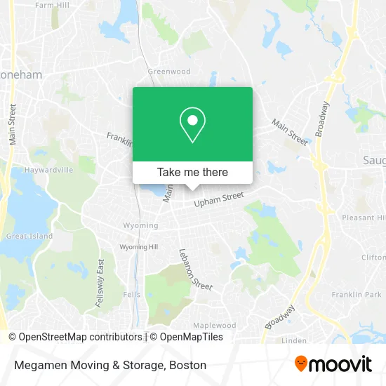 Megamen Moving & Storage map