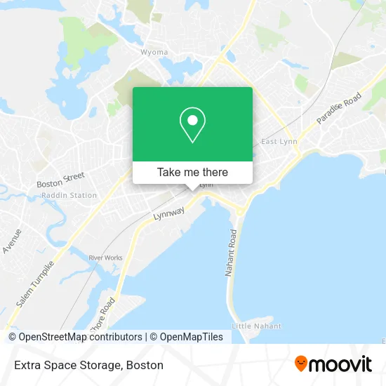 Extra Space Storage map