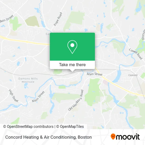 Mapa de Concord Heating & Air Conditioning