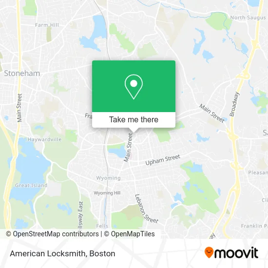American Locksmith map