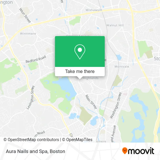 Aura Nails and Spa map