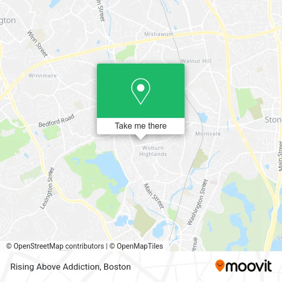 Rising Above Addiction map