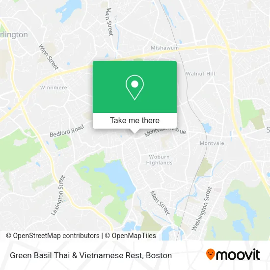 Mapa de Green Basil Thai & Vietnamese Rest