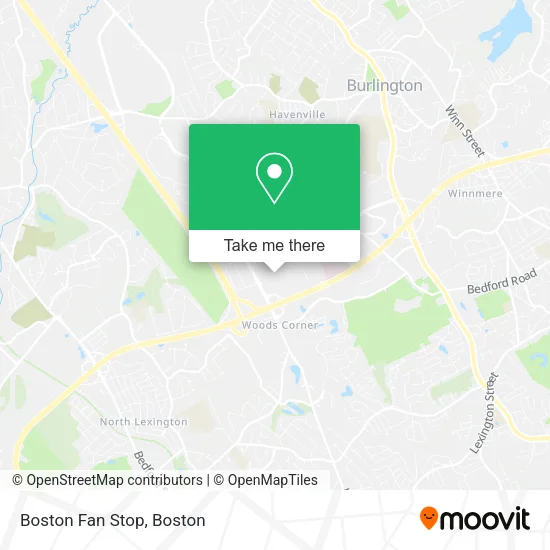 Mapa de Boston Fan Stop